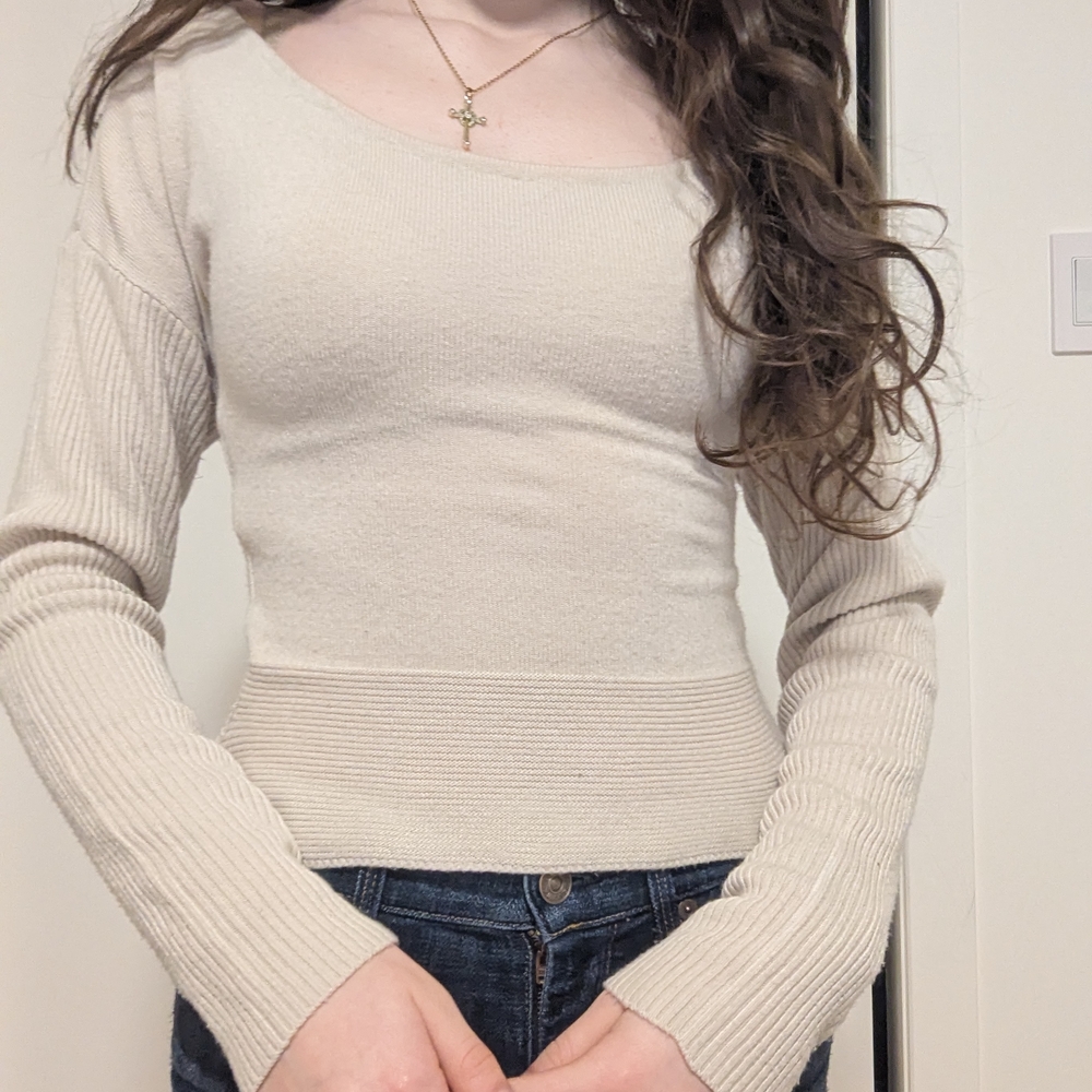 Chic Beige Women's Sweater